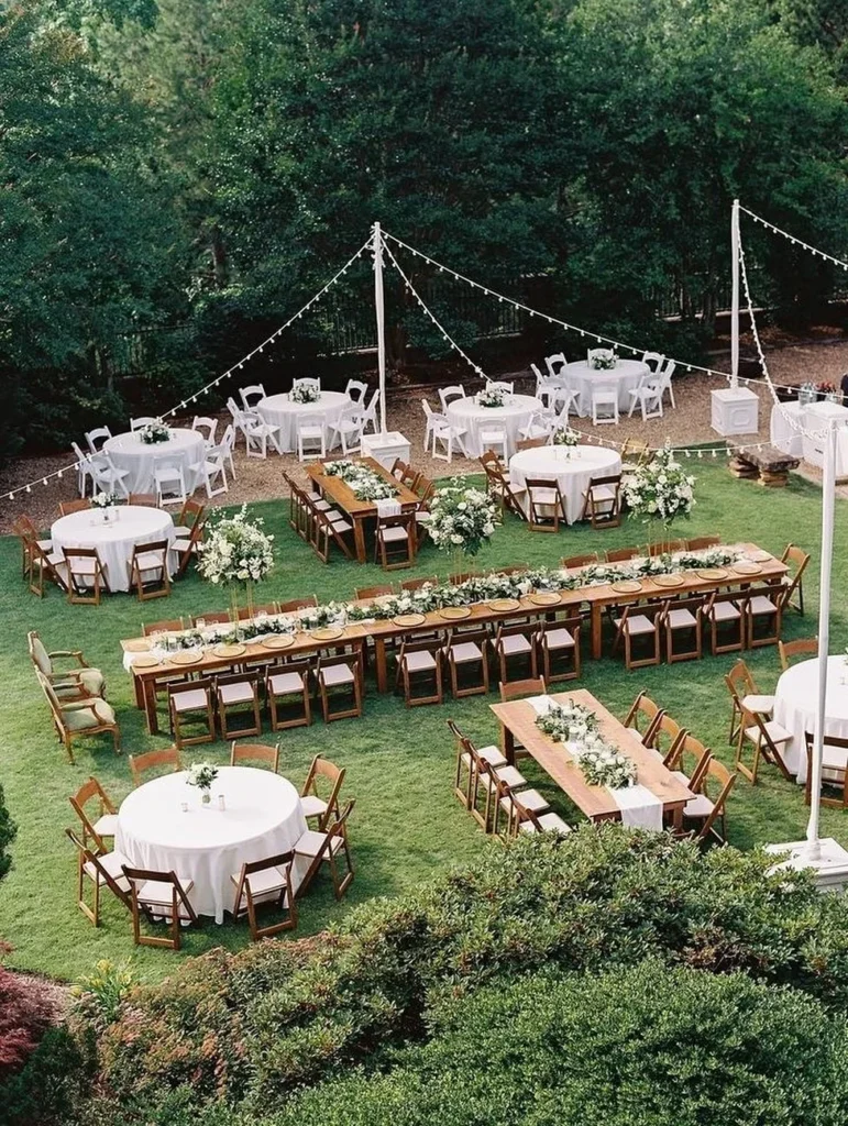 Mixed Seating Reception Layout