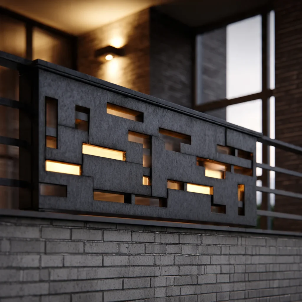 Modern Brick Pattern Grill