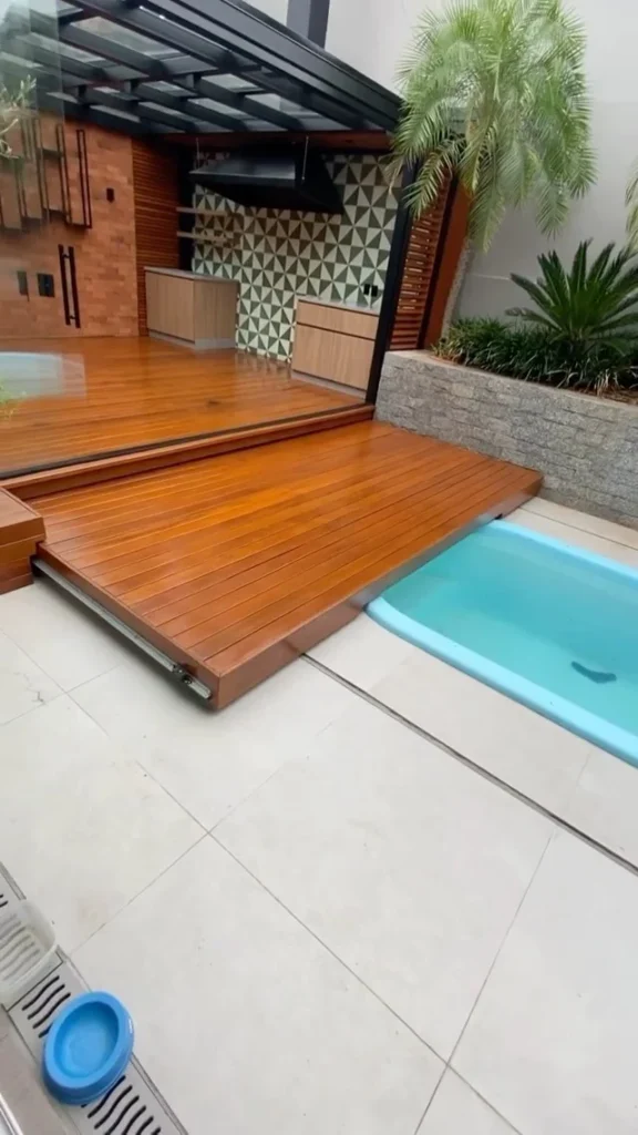 Modern Covered Deck Kitchen
