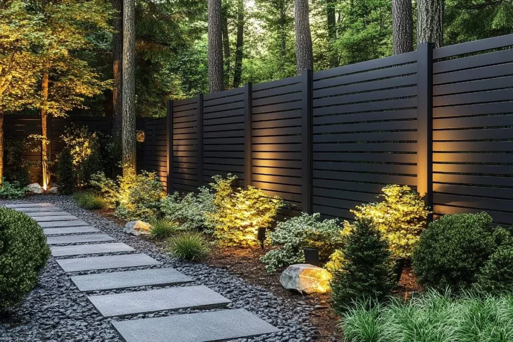 Modern Fence Lighting Edge