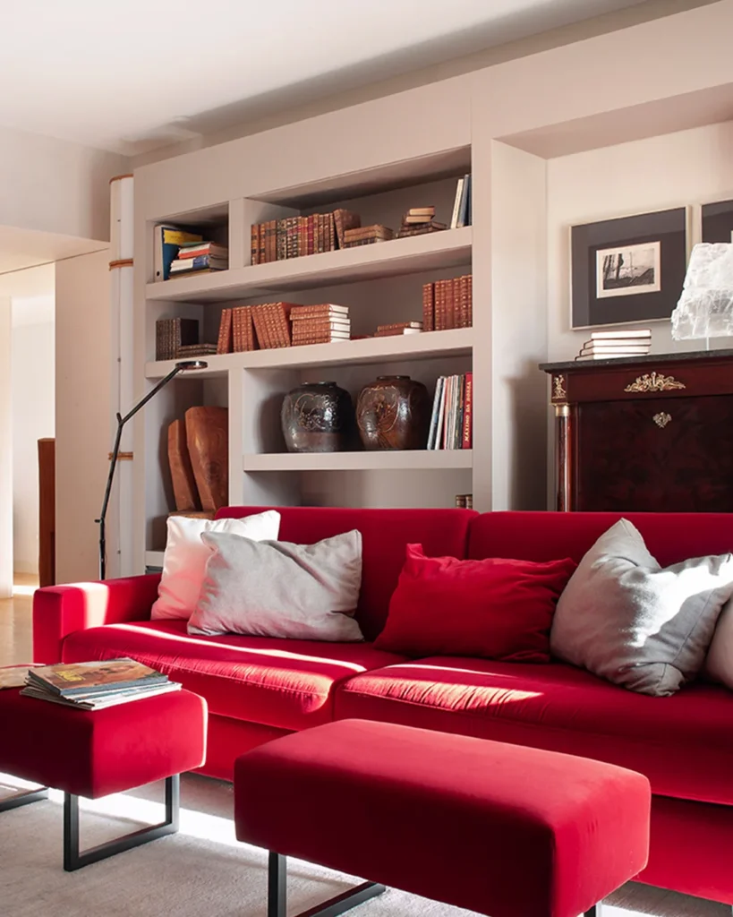 Modern Red Sofa Lounge