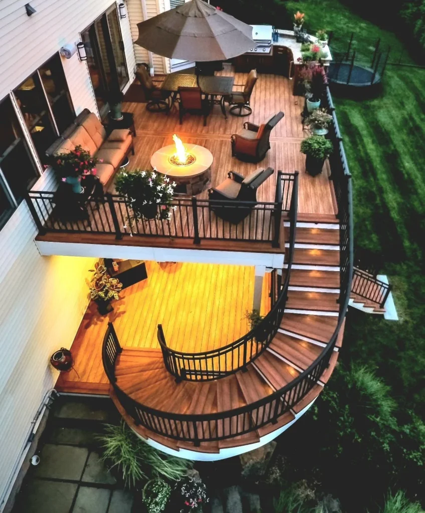 Multi-Level Entertaining Deck