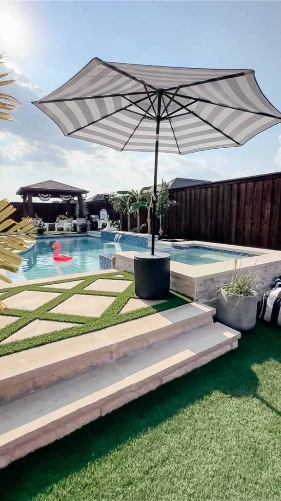 Multi Level Pool Lounge