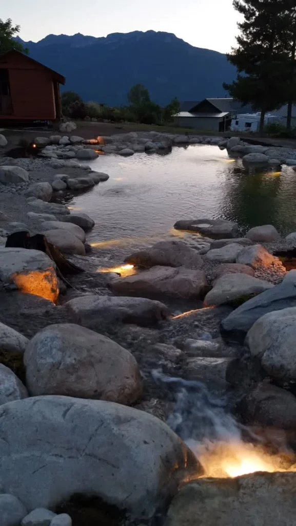 Natural Rock Stream Pond