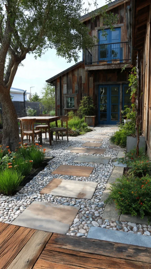 Natural Stone Pathway Garden