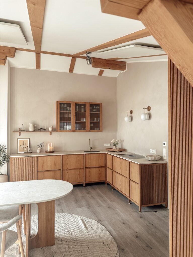 Open Shelf Wood Styling