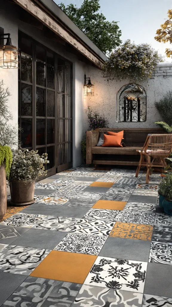 Patterned Tile Patio