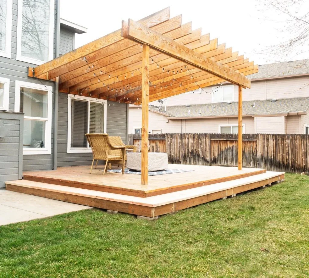 Pergola Covered Deck Space