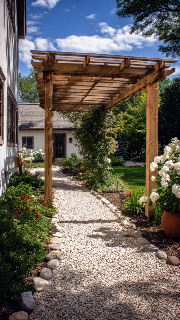Pergola Gravel Walkway