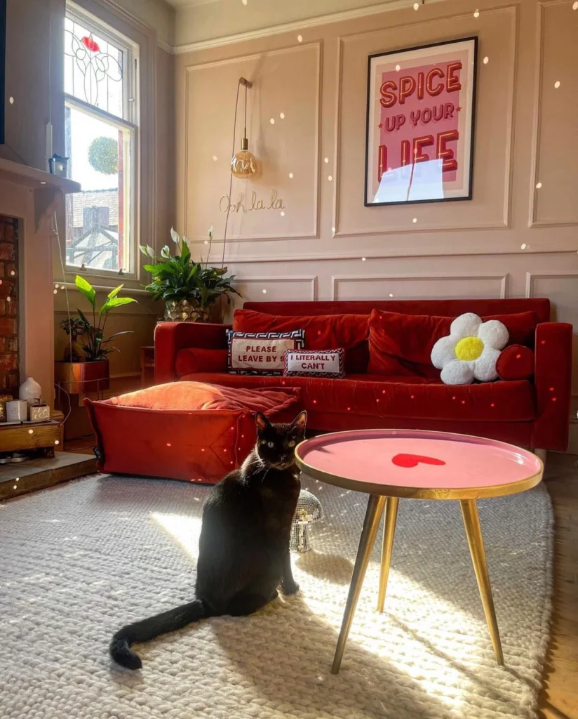Playful Modern Red Room
