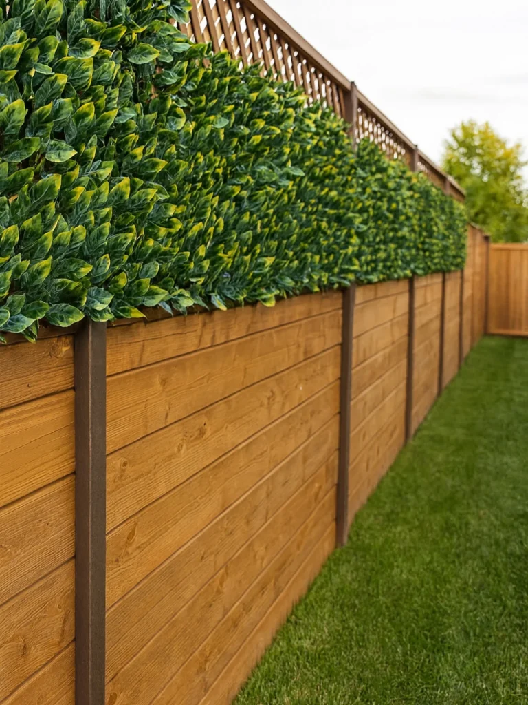 Raised Hedge Fence Combo