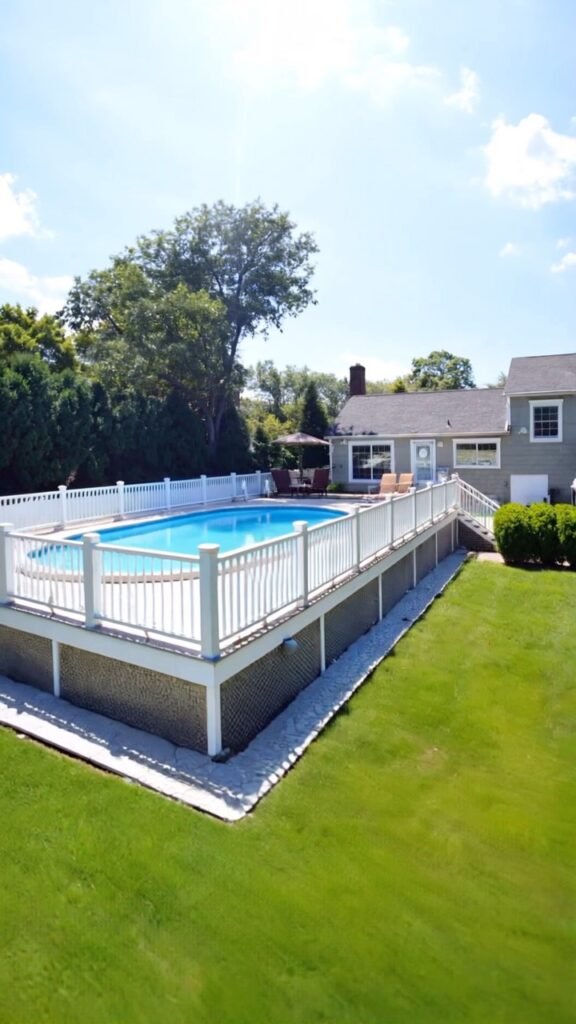 Raised Pool Deck Design