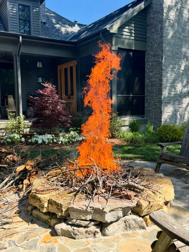 Rustic Stone Fire Feature