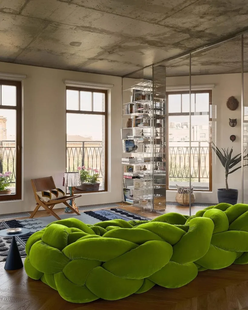 Sculptural Statement Sofa