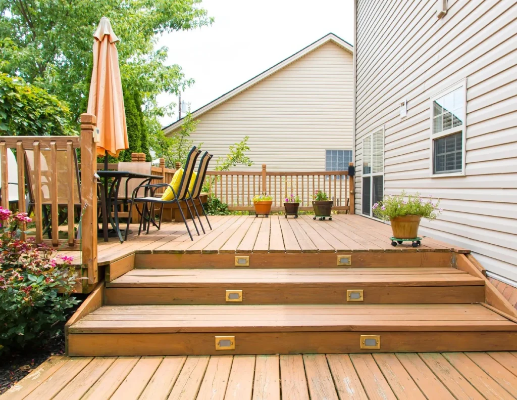Simple Raised Deck Patio