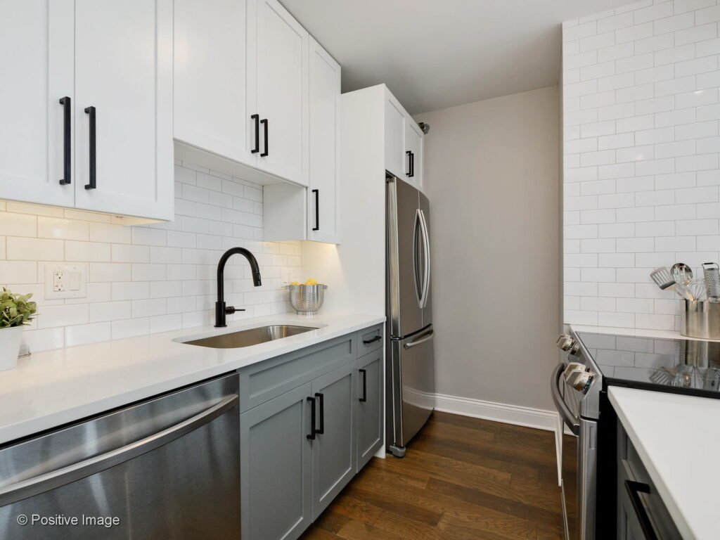 Small Space Gray Kitchen