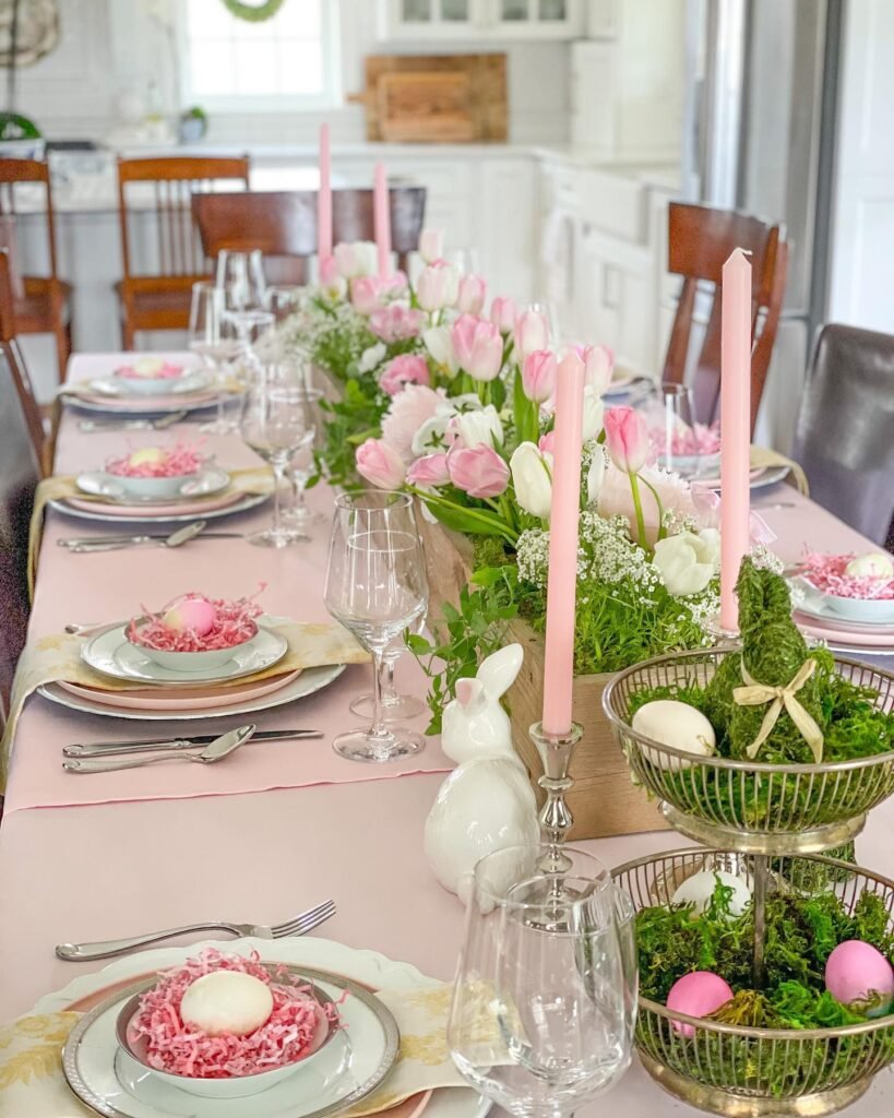 Soft Pink Easter Setup