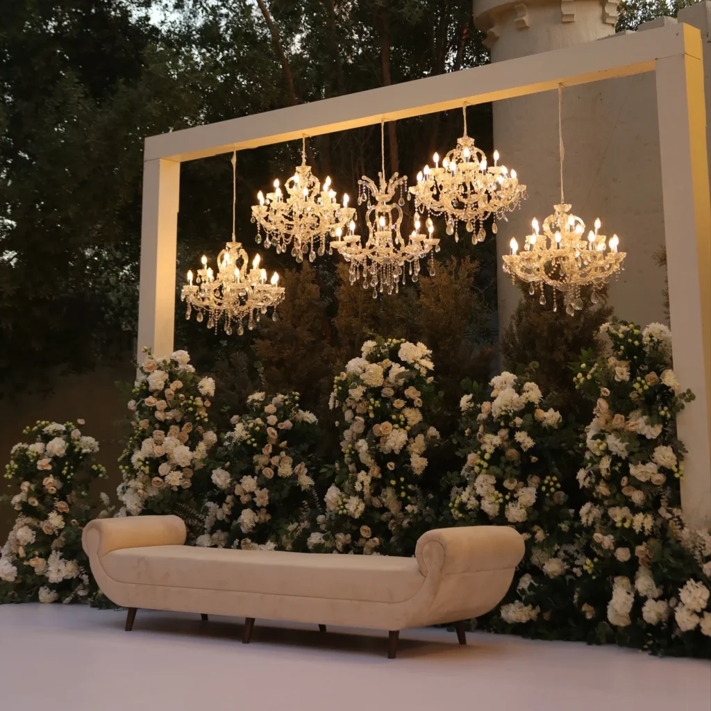  Stage Frame Chandelier Setup