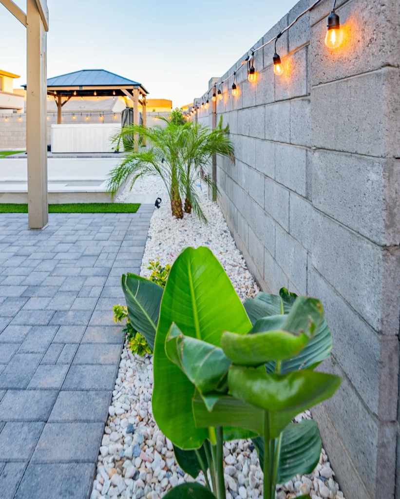 String Light Fence Accent