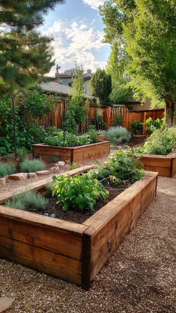 Structured Backyard Garden Beds