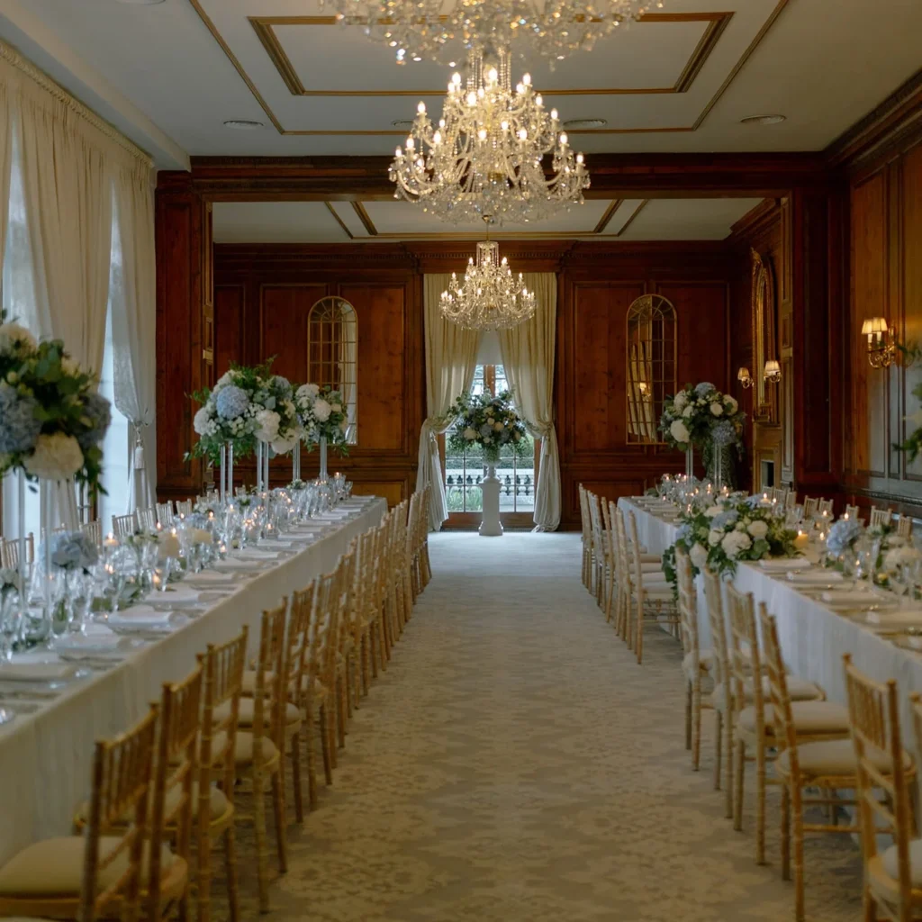 Symmetrical Candle Aisle Setup