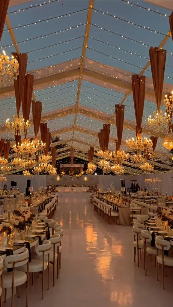  Tent Ceiling Chandelier Glow