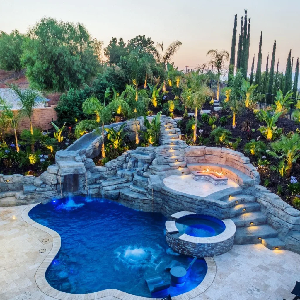 Tropical Pool Landscape Escape
