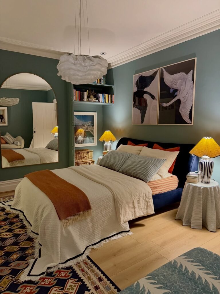 Warm Table Lamp Layers