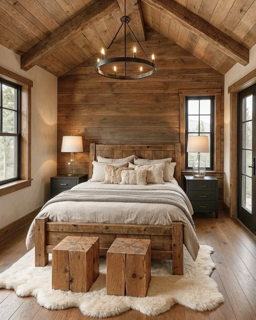Warm Wood Cabin Feel