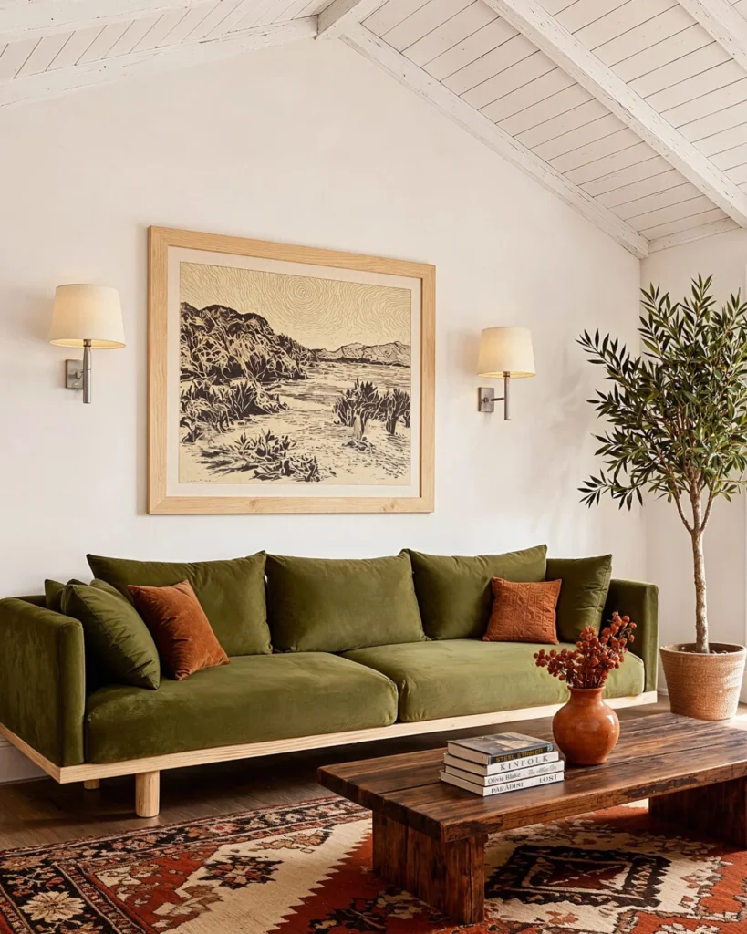 Warm Wood and Green Mix