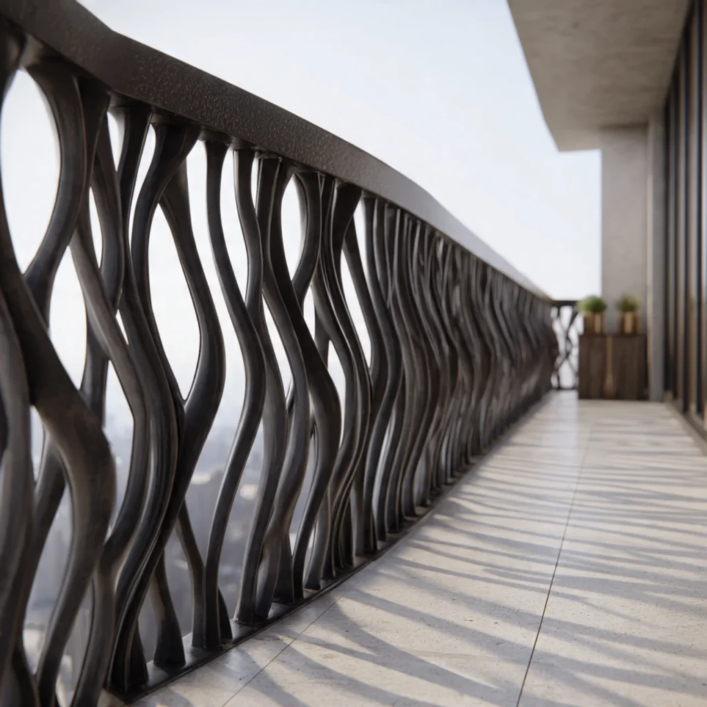 Wave Pattern Railing