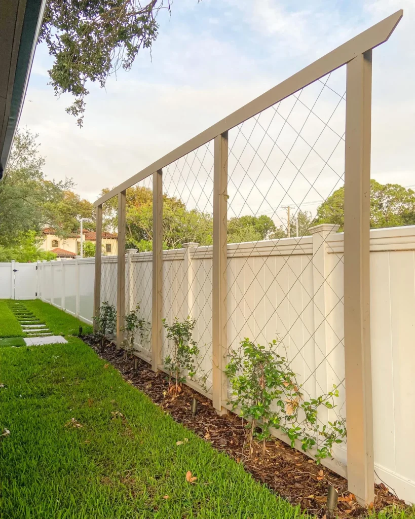 Wire Trellis Green Wall