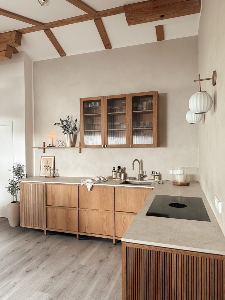 Wood Slat Cabinet Texture