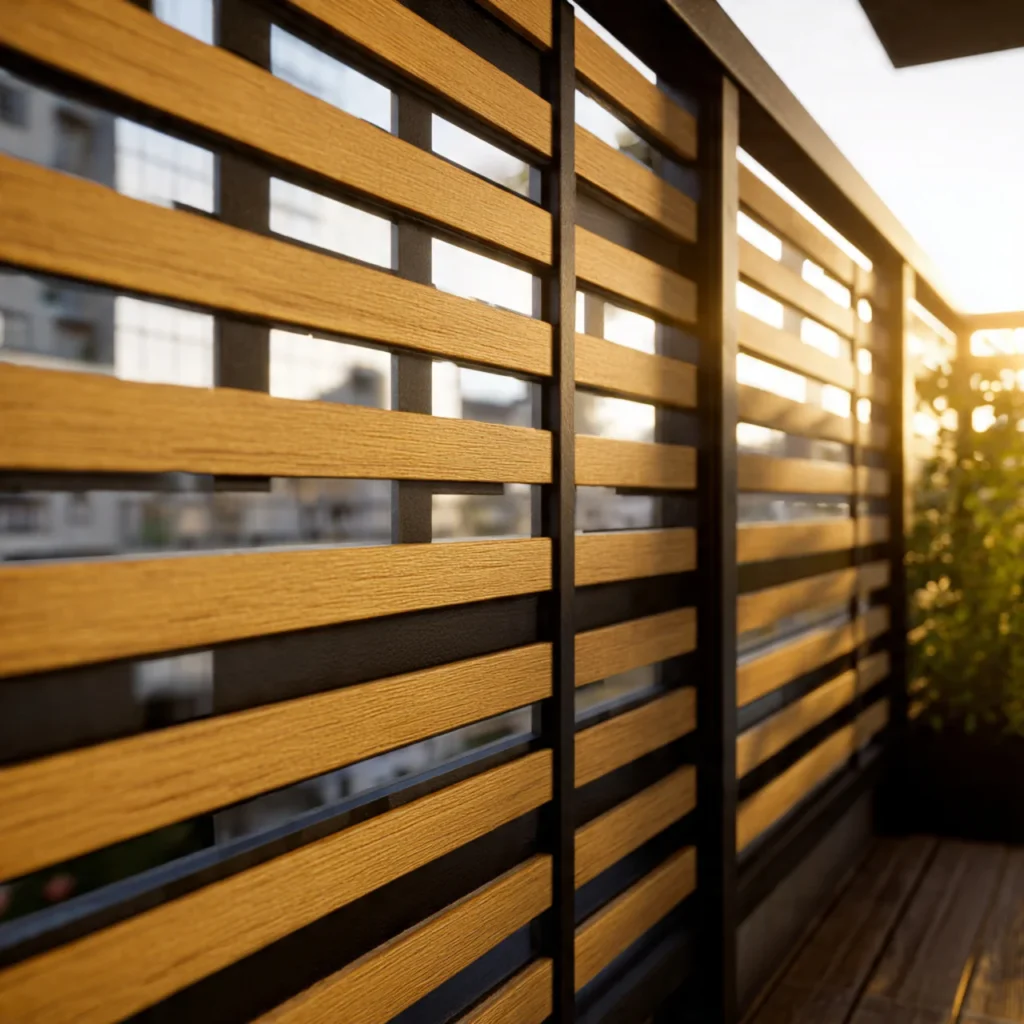 Wood Slat Grill Design