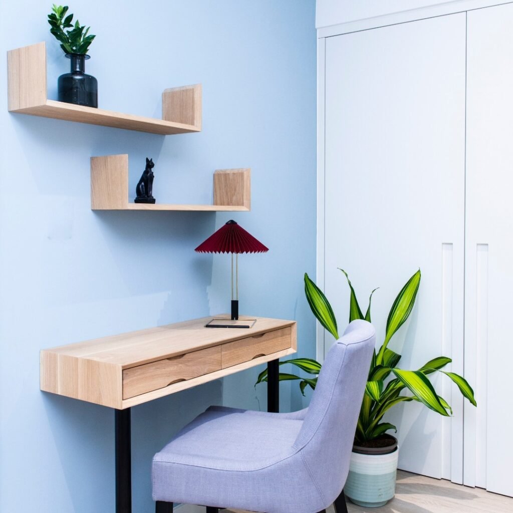 Add Shelves Above Desk
