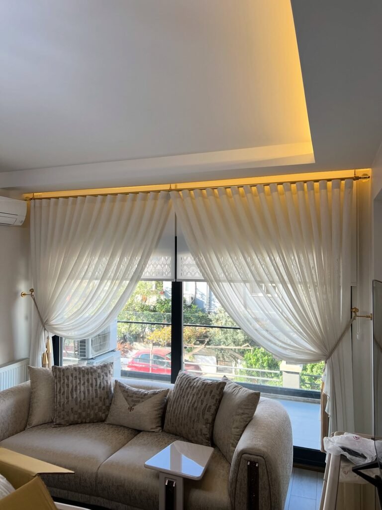 Airy White Drapes