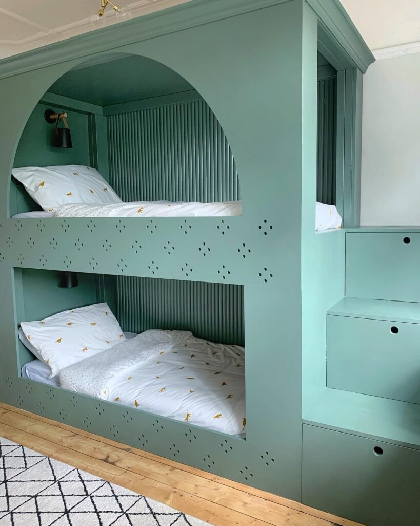 Arched Built In Bunk