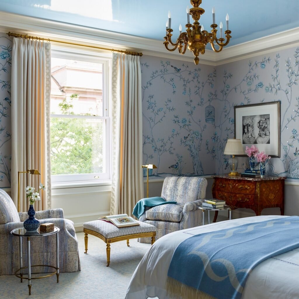 Blue Ceiling Accent