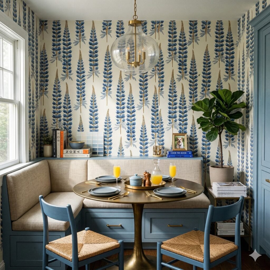 Blue Wallpaper Nook
