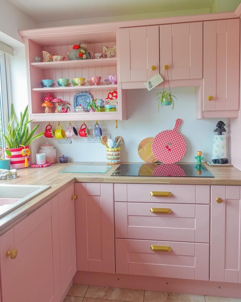 Blush Pink Cabinet Style
