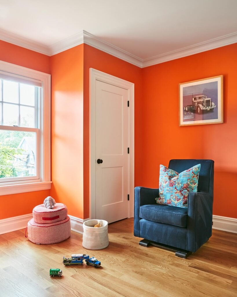 Bold Orange Walls