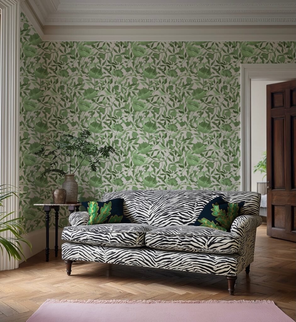 Botanical Zebra Sofa