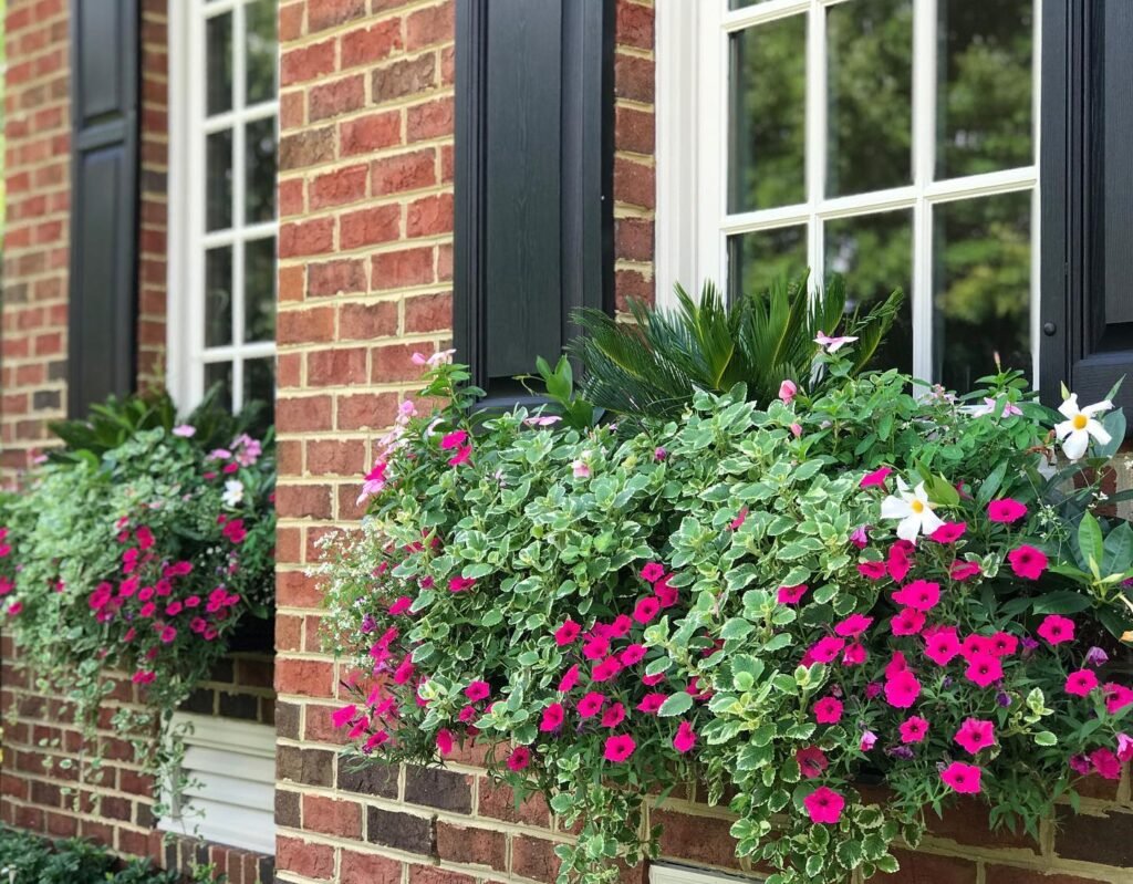Brick Home Flower Box
