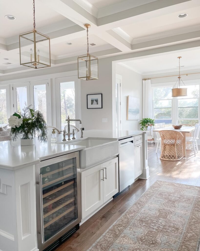 Bright Sink And Dining Flow