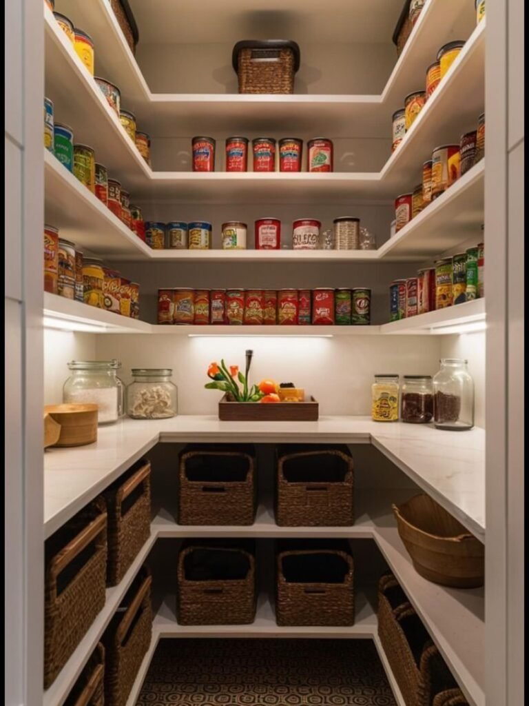 Bright U-Shaped Pantry