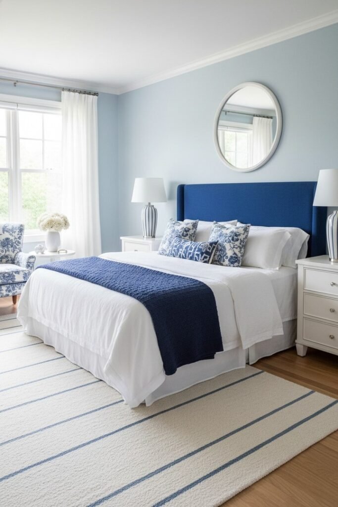 Classic Blue Headboard