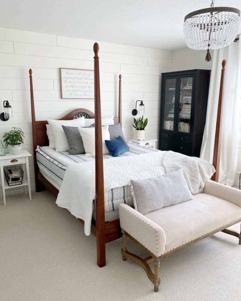 Classic White Shiplap Wall