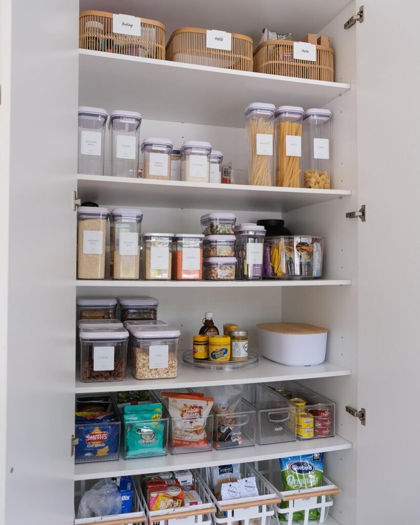 Clean White Pantry Cabinet
