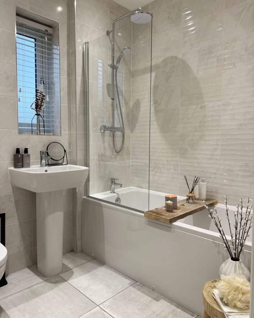 Compact Bath Shower Combo