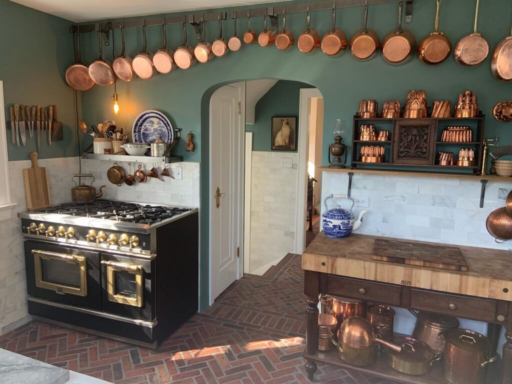 Copper Pot Display